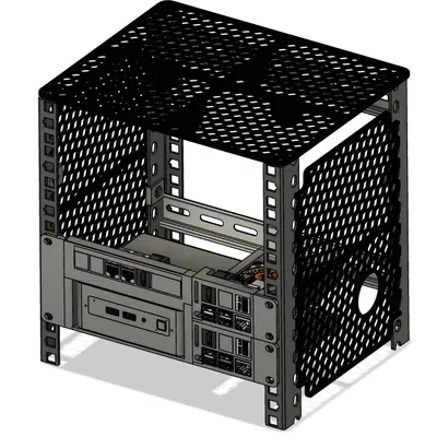 Khay Rack 10 inch cho Intel NUC và Raspberry Pi 4 chuyên nghiệp