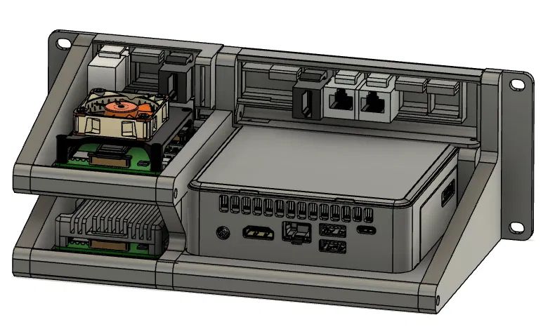 Khay Rack 10 inch cho Intel NUC và Raspberry Pi 4 chuyên nghiệp - Image 4