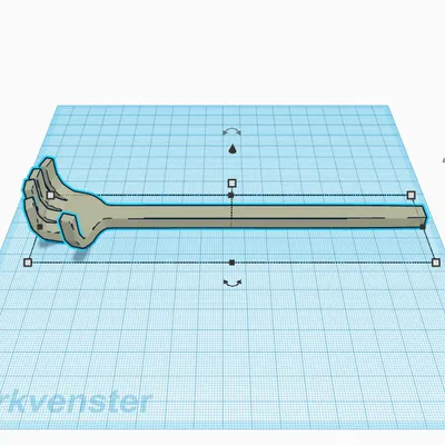 Mẫu cây gãi lưng 3D cầm tay tiện lợi 18cm - In 3D nhanh chóng