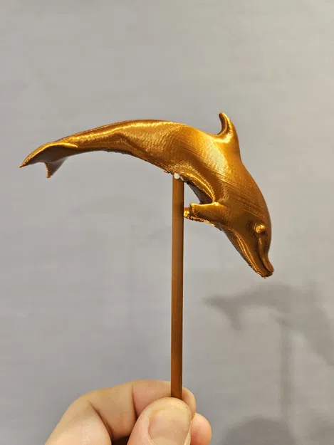 Mô hình cá heo 3D trang trí bánh kem xinh xắn - Image 2