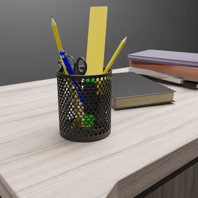 Ống cắm bút lưới tổ ong hiện đại - Phụ kiện trang trí bàn làm việc