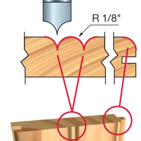 Đế phay Makita RT0700C làm rãnh Beadboard