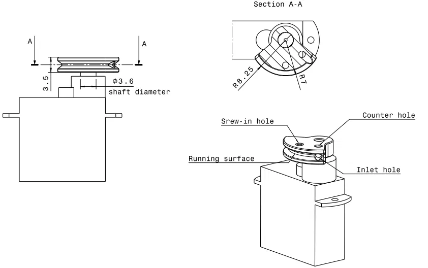 Pully Servo Dây Kéo Cho Máy Bay DLG/F3K - Image 3