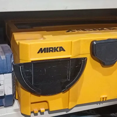 Giá treo máy chà nhám Mirka Deros 150mm gắn hộp đựng tiện lợi