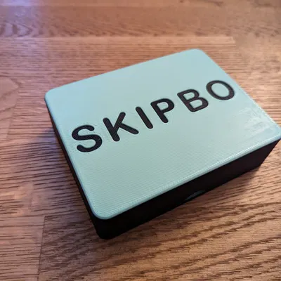 Hộp đựng thẻ bài Skip-Bo in 3D (sức chứa 144 lá)