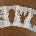 Bộ khuôn vẽ (stencil) hình Giáng sinh trang trí thiệp handmade - Thumbnail 2
