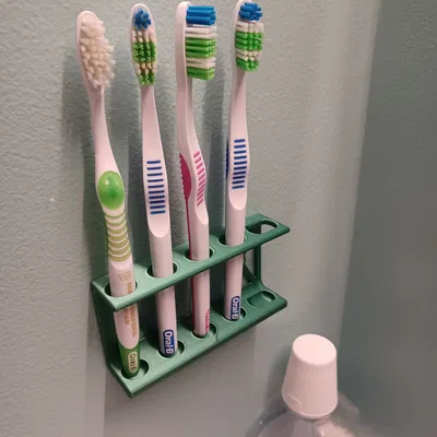 Giá treo bàn chải đánh răng gắn tường 3D thông minh