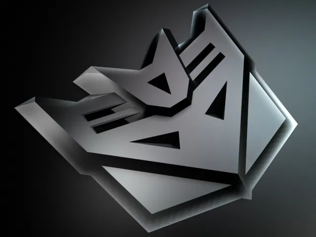 Mô hình 3D Logo Decepticon từ phim Transformers cực chất - Image 1