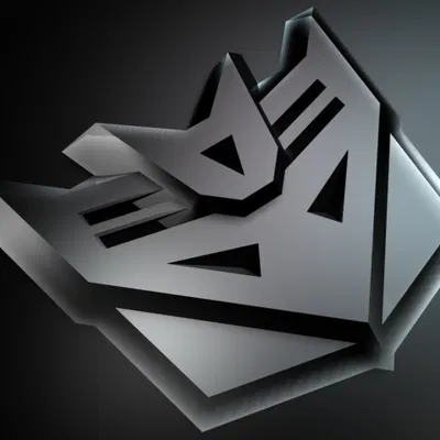 Mô hình 3D Logo Decepticon từ phim Transformers cực chất