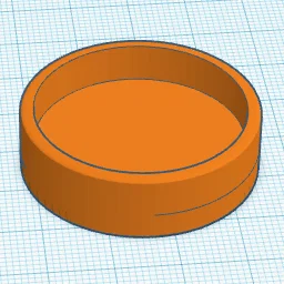 Nắp đậy ống nhựa PVC đường kính 33.5mm in 3D