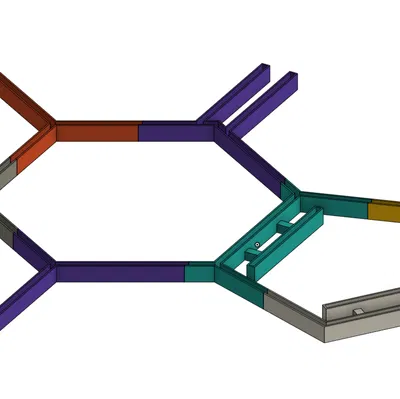 Mô hình đèn Neon LED cấu trúc phân tử Caffeine