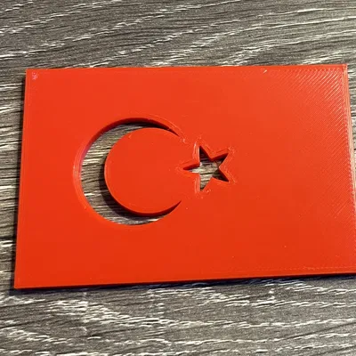 Cờ Thổ Nhĩ Kỳ (Türk bayrağı) - Bản Parametric