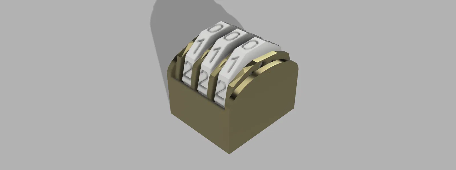 Bộ đếm số cơ học 3 chữ số tiện dụng in 3D - Image 1