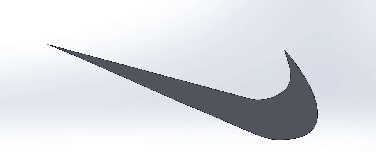 Mô hình logo NIKE 3D sắc nét - Phụ kiện trang trí phong cách 1