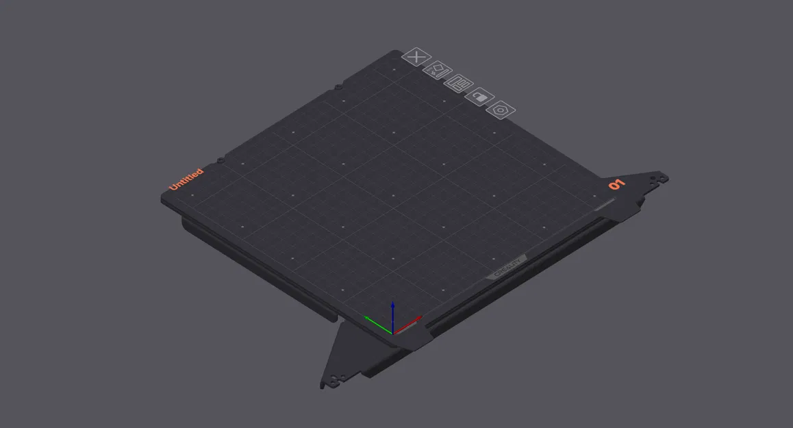 Mô hình Bed Shape (Bàn in) cho phần mềm Slicer của Creality K1 - Image 2