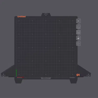 Mô hình Bed Shape (Bàn in) cho phần mềm Slicer của Creality K1