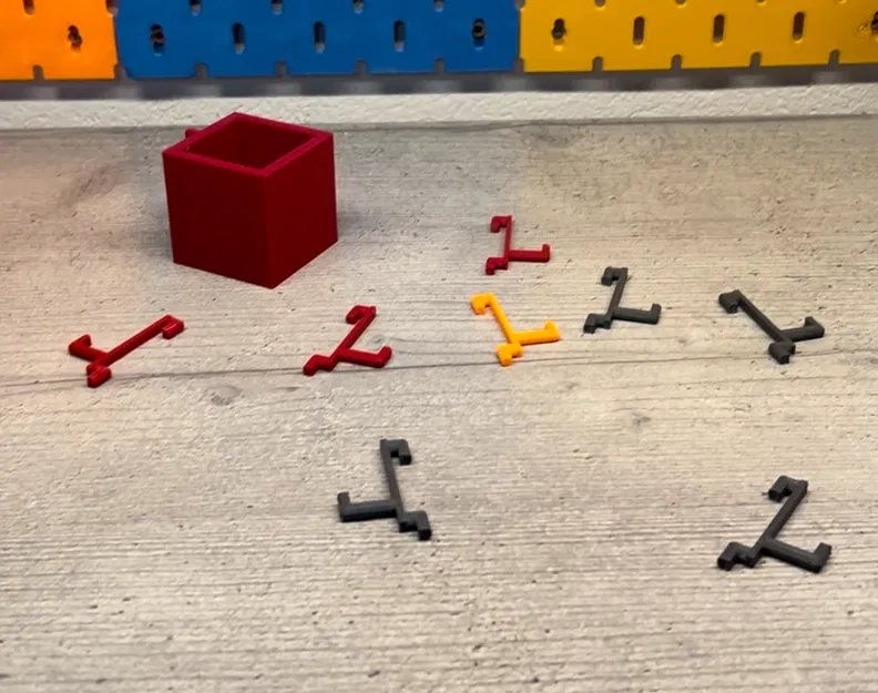 Bộ phụ kiện treo bảng Pegboard: Móc treo và hộp đựng dụng cụ tiện lợi - Image 1