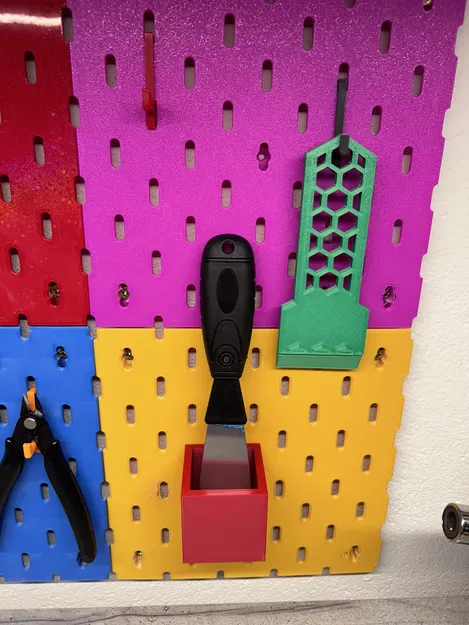 Bộ phụ kiện treo bảng Pegboard: Móc treo và hộp đựng dụng cụ tiện lợi - Image 2