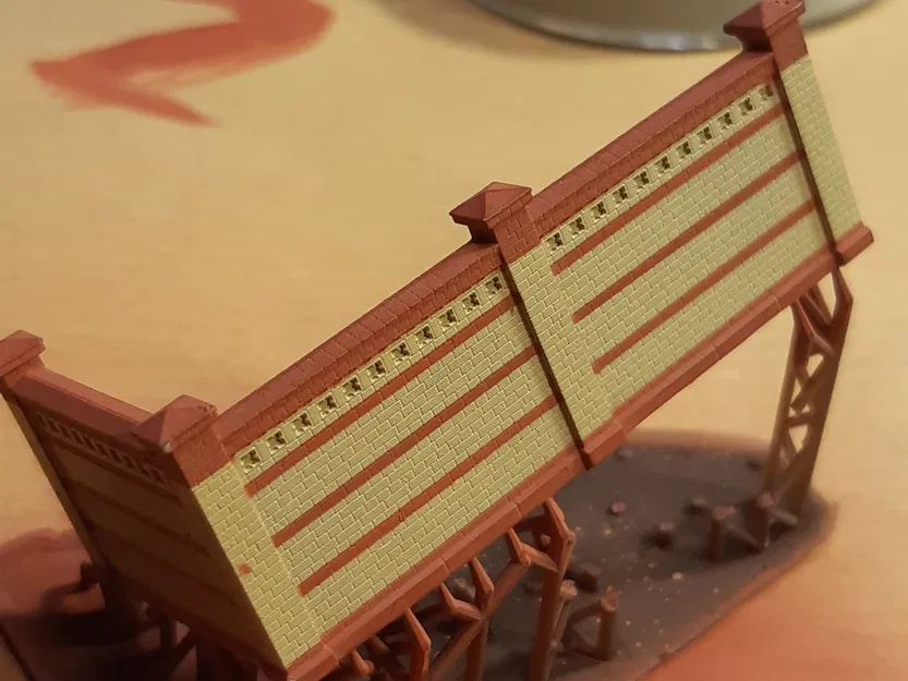 Mô hình tường nhà ga Magdeburg tỷ lệ 1:10 (có thể tùy chỉnh kích thước) - Image 3