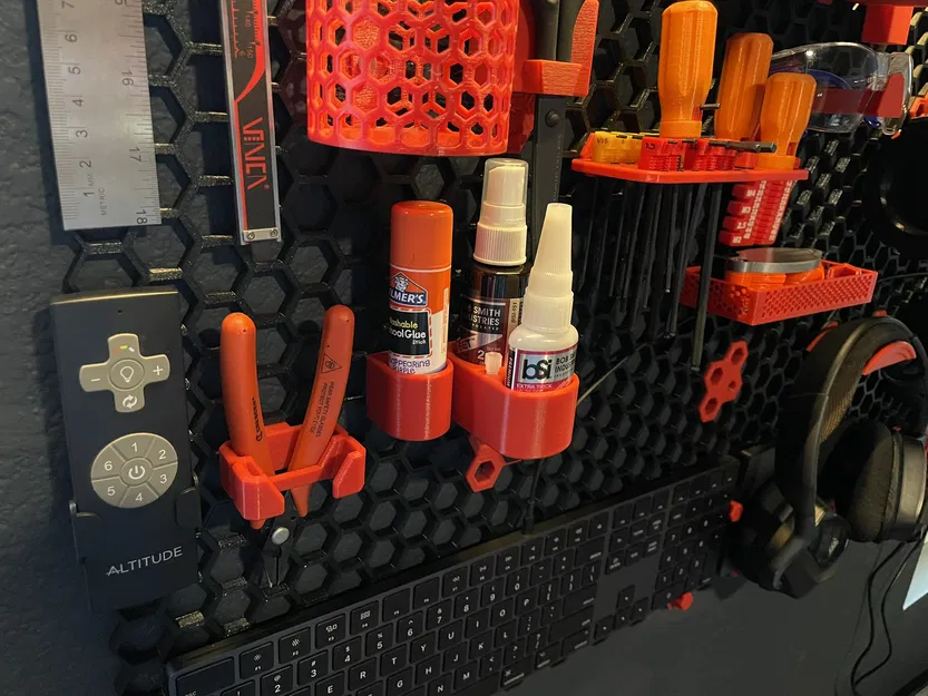 Giá treo thỏi keo dán cho Honeycomb Storage Wall cực gọn - Image 1