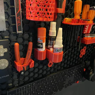 Giá treo thỏi keo dán cho Honeycomb Storage Wall cực gọn