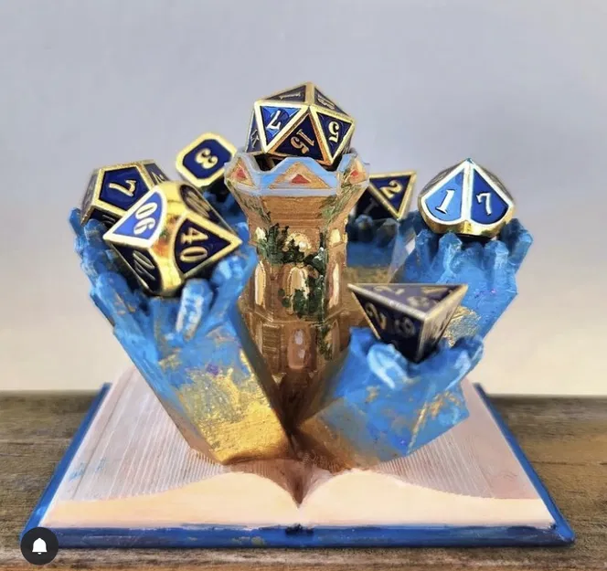 Tháp Tinh Thể Trưng Bày Xúc Xắc Phong Cách Phù Thủy (Dice Display) - Image 1