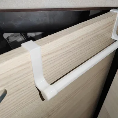 Thanh treo khăn gắn cánh tủ bếp tiện lợi - In 3D dễ dàng