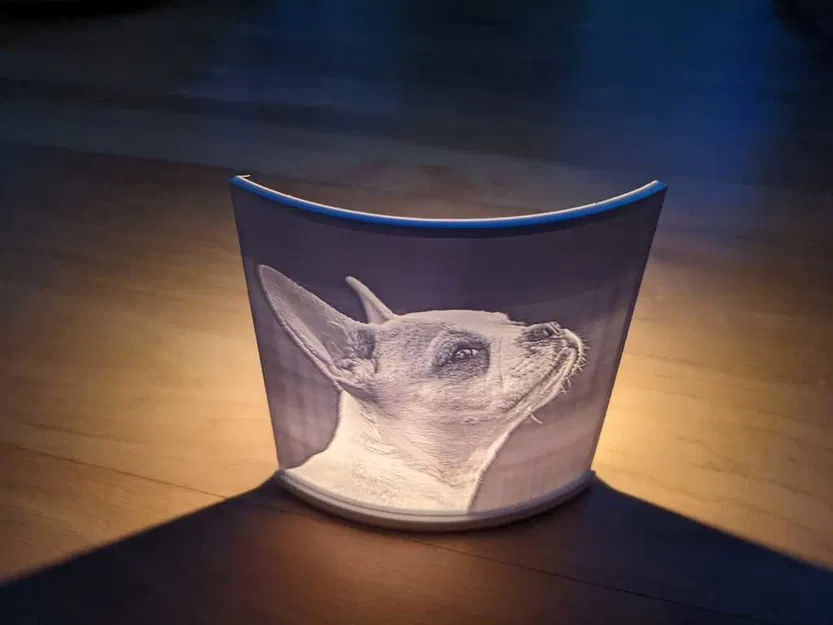 Giá đỡ lithophane dùng đèn tealight - Image 1