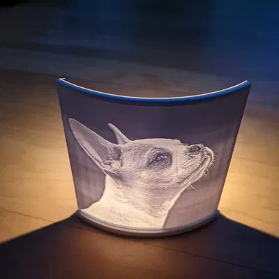 Giá đỡ lithophane dùng đèn tealight
