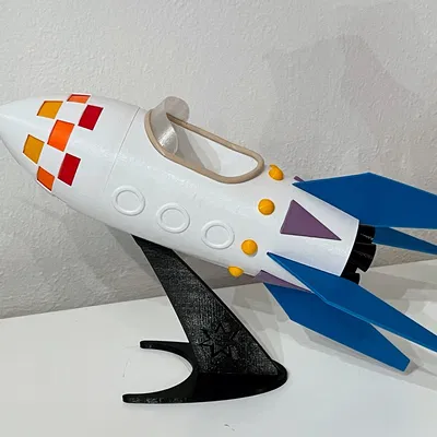 Mô hình tên lửa chú chuột chũi (Krtečkova raketa) in 3D