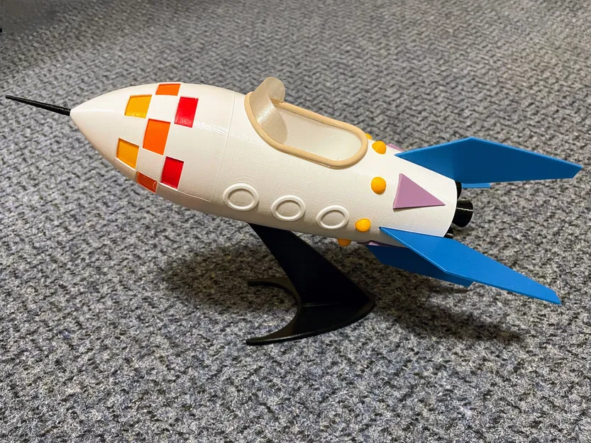 Mô hình tên lửa chú chuột chũi (Krtečkova raketa) in 3D - Image 2