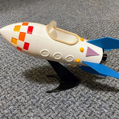 Mô hình tên lửa chú chuột chũi (Krtečkova raketa) in 3D