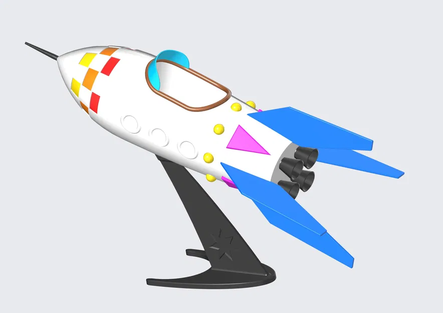 Mô hình tên lửa chú chuột chũi (Krtečkova raketa) in 3D - Image 3