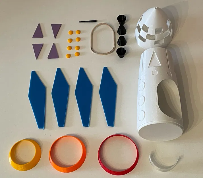 Mô hình tên lửa chú chuột chũi (Krtečkova raketa) in 3D - Image 4