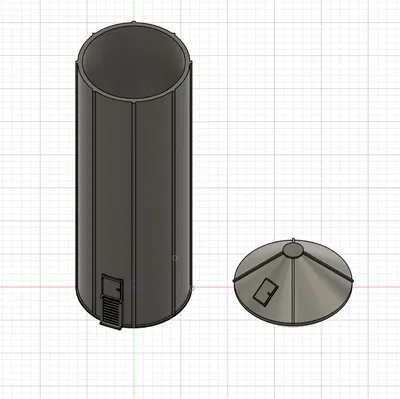 Mô hình 3D Silo chứa ngũ cốc trang trí sa bàn