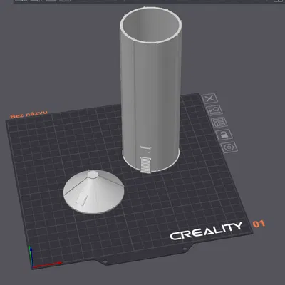 Mô hình 3D Silo chứa ngũ cốc trang trí sa bàn