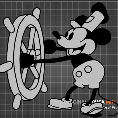 Mô hình treo tường Steamboat Willie Mickey Mouse trang trí đẹp