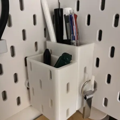 Ống cắm bút hoa văn cho bảng treo Skadis