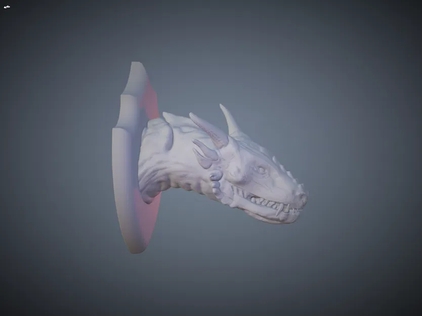 Mô hình đầu rồng treo tường (Dragon Head Bust) trang trí siêu ngầu - Image 3