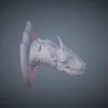 Mô hình đầu rồng treo tường (Dragon Head Bust) trang trí siêu ngầu - Thumbnail 3