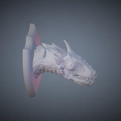 Mô hình đầu rồng treo tường (Dragon Head Bust) trang trí siêu ngầu