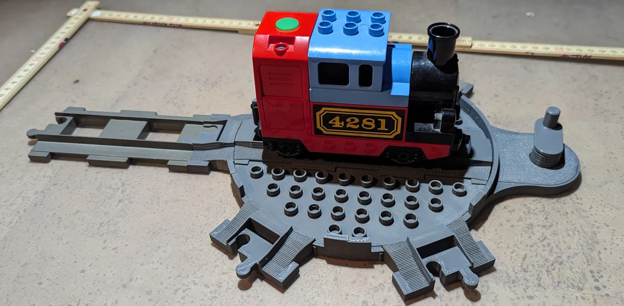 Bàn xoay cho tàu hỏa đồ chơi (Tương thích Lego Duplo) - Image 2