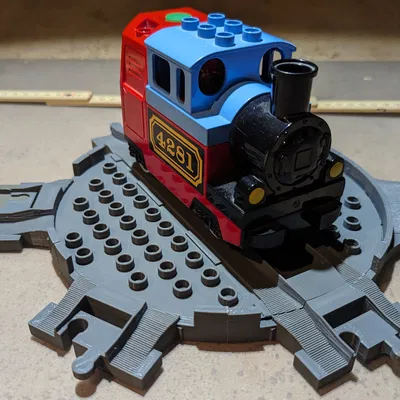 Bàn xoay cho tàu hỏa đồ chơi (Tương thích Lego Duplo)