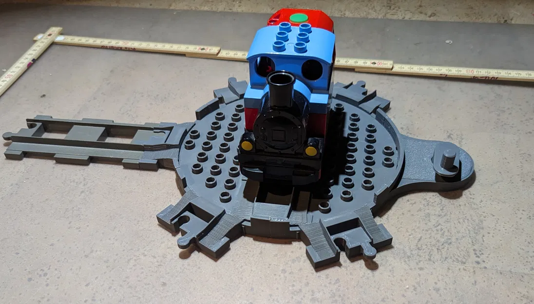 Bàn xoay cho tàu hỏa đồ chơi (Tương thích Lego Duplo) - Image 4