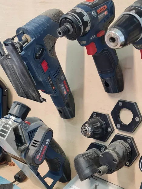 Giá treo máy khoan Bosch 12V Professional 3D - Gọn gàng, chắc chắn - Image 2