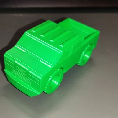 Mô hình xe bán tải đồ chơi in 3D Print-In-Place không cần lắp ráp
