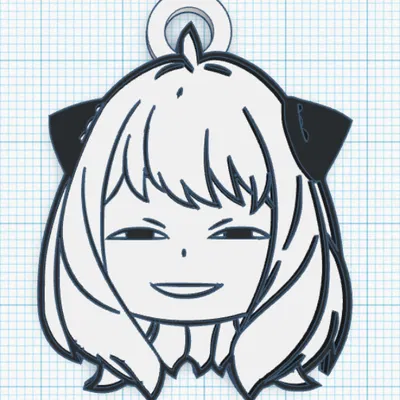 Móc khóa Anya Meme Spy x Family - File in 3D cực đáng yêu