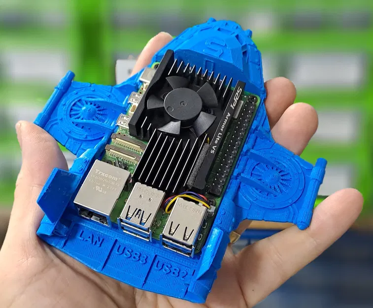 Vỏ Case Raspberry Pi 5 Hình Phi Thuyền - Image 6
