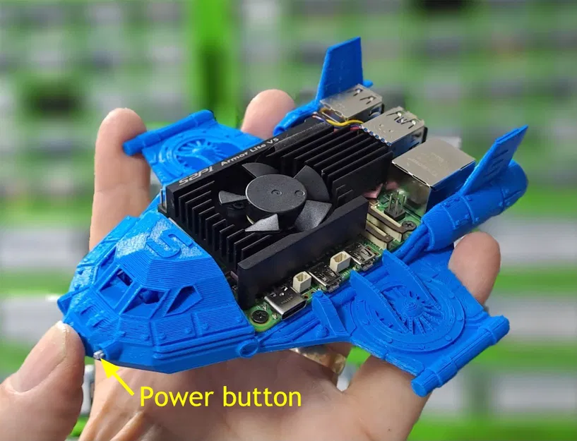 Vỏ Case Raspberry Pi 5 Hình Phi Thuyền - Image 7