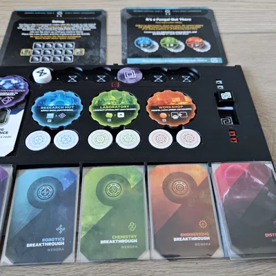 Unsettled Board Game - Khay Đựng Kết Hợp Time & Breakthrough Board